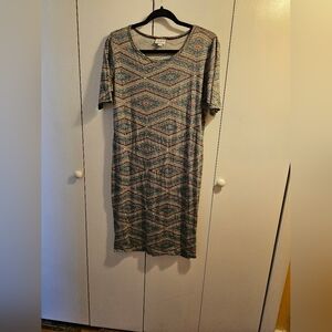 large Lularoe Julia dress